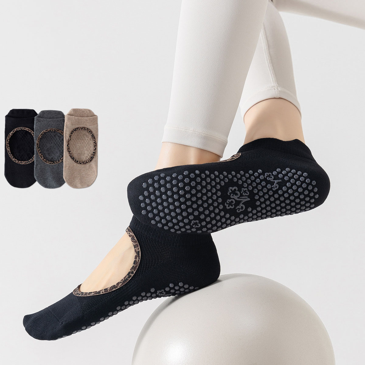 Medias Para Pilates Y Yoga - Yoga Socks Women Silicone Non-slip Pilates