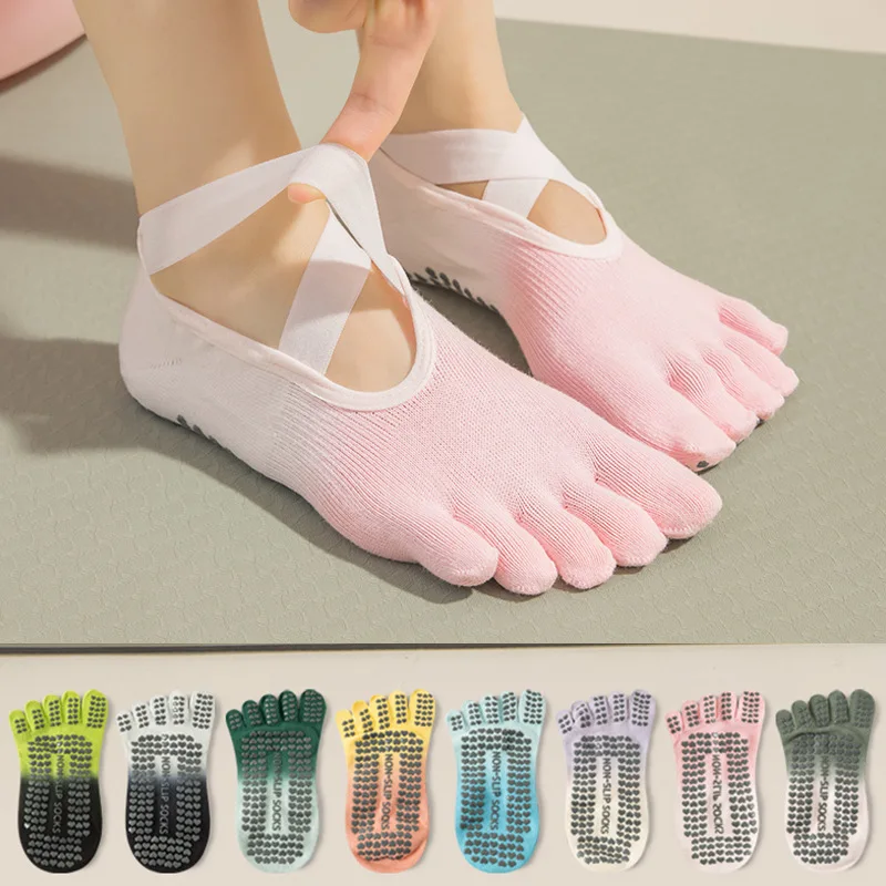 Medias Para Pilates Y Yoga - Yoga Socks Professional Silicone Non-slip Gradient