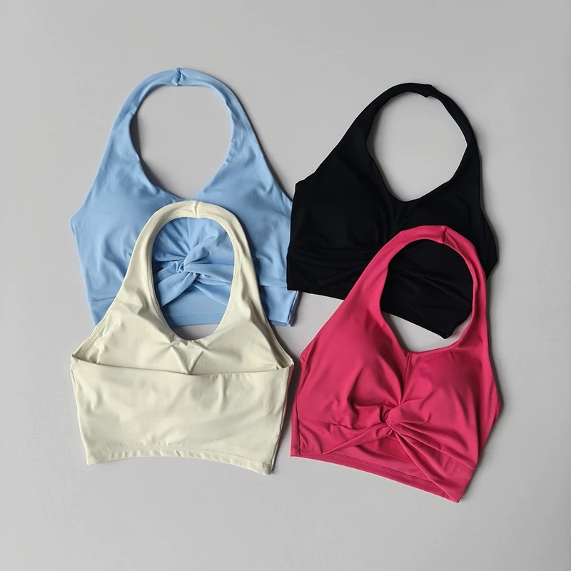Halter Twist Sports Bra Women  - огляд і ціна Pilate Yoga Workout