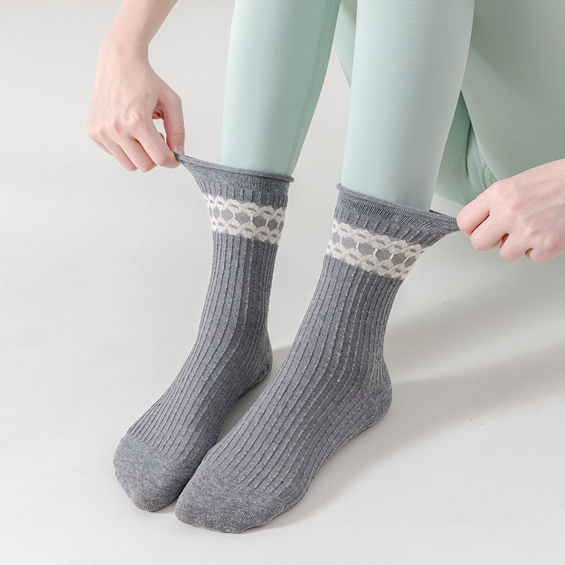 Yoga Socks Women Cotton Roll-e - огляд і ціна Medias Para Pilates Y Yoga
