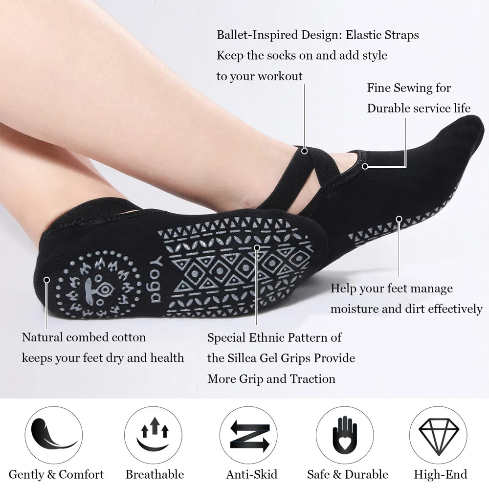 1Pair Yoga Socks for Women Non - огляд і ціна Pilate Yoga Workout
