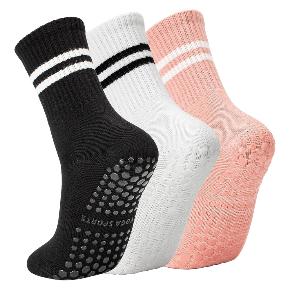 Yoga Pilates Socks with Grips  - огляд і ціна Pilate Yoga Workout