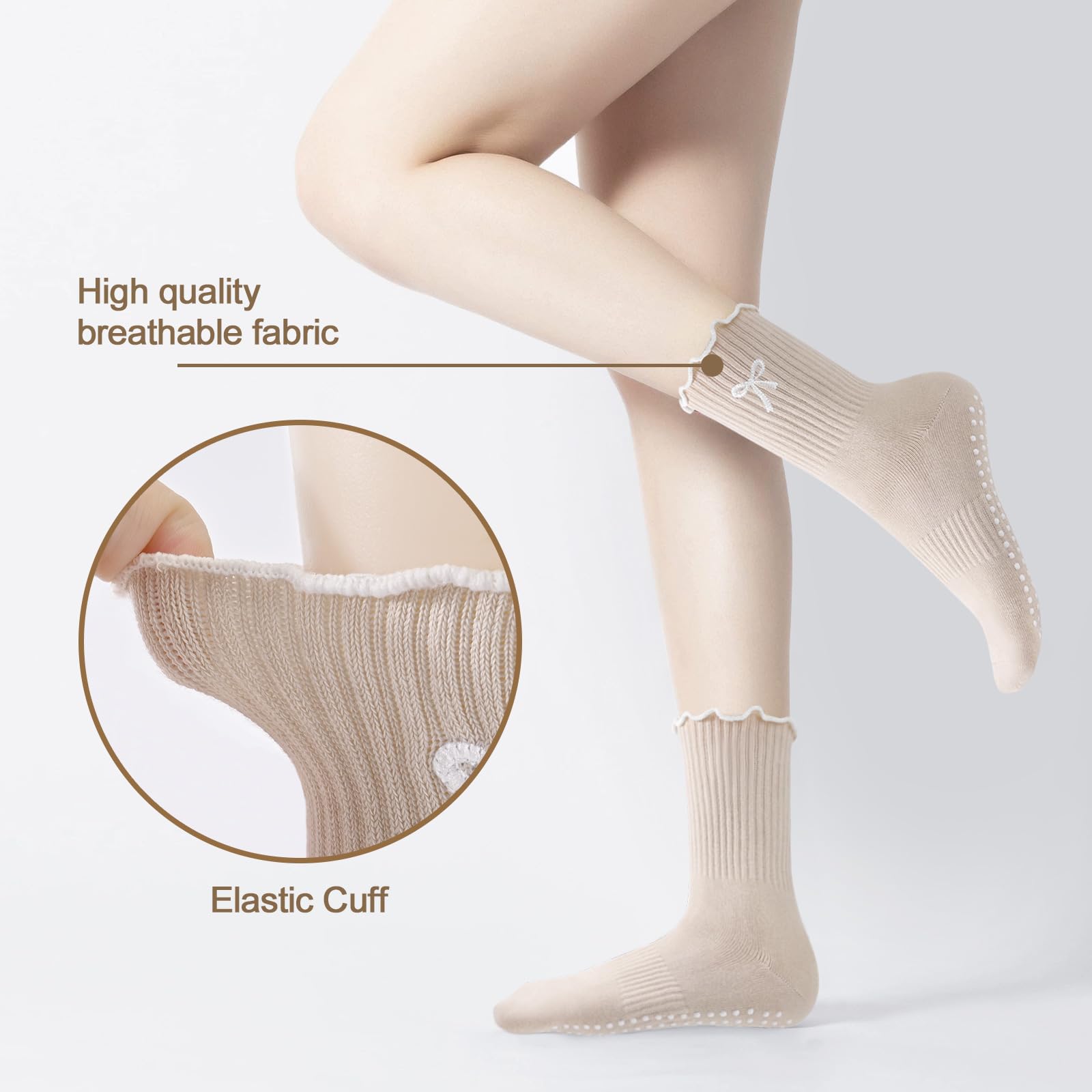 1 Pair of Anti-Slip Grip Pilat - огляд і ціна Medias Para Pilates Y Yoga