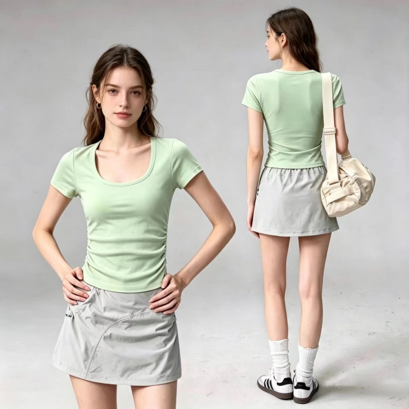 Summer Short Sleeve Padded Spo - огляд і ціна Pilate Yoga Workout