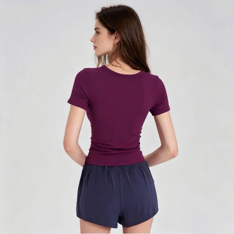 Summer Short Sleeve Padded Spo - огляд і ціна Pilate Yoga Workout