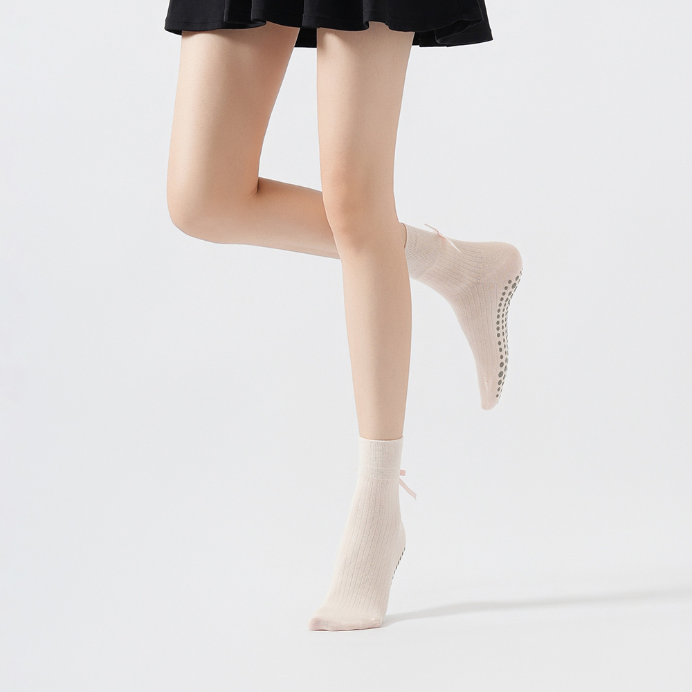 Cute Bowknot Yoga Socks Girls  - огляд і ціна Pilates & Yoga Vida